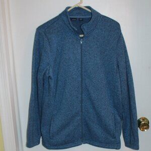 Basic Editions Knit Jacket Full Zip - two pockets